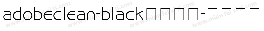 adobeclean-black字体下载字体转换