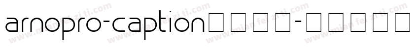 arnopro-caption字体下载字体转换