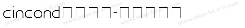 cincond字体下载字体转换