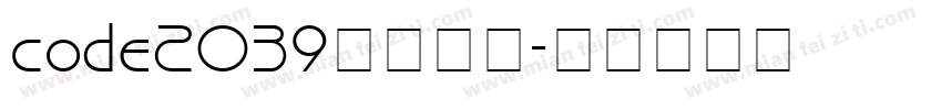 code2039字体下载字体转换