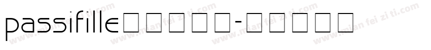 passifille字体包下载字体转换