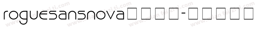 roguesansnova字体下载字体转换