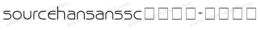sourcehansanssc字体下载字体转换