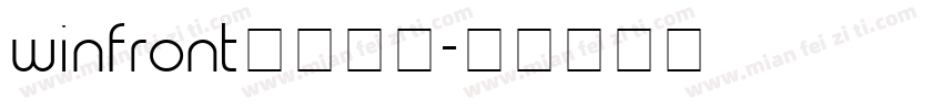 winfront字体下载字体转换