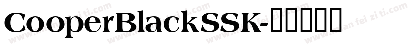 CooperBlackSSK字体转换