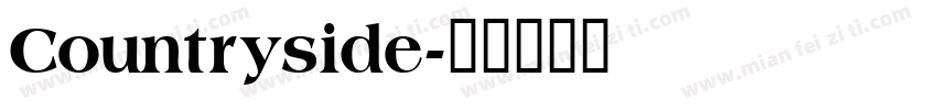 Countryside字体转换