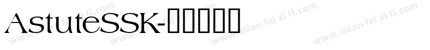AstuteSSK字体转换