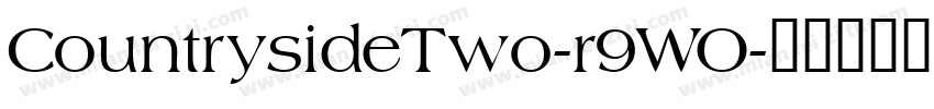 CountrysideTwo-r9WO字体转换
