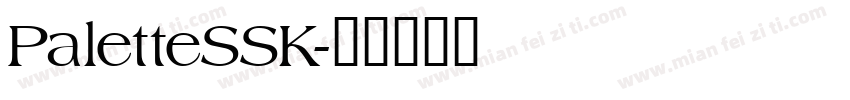 PaletteSSK字体转换