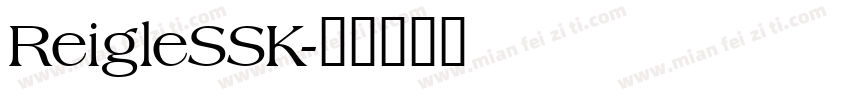 ReigleSSK字体转换