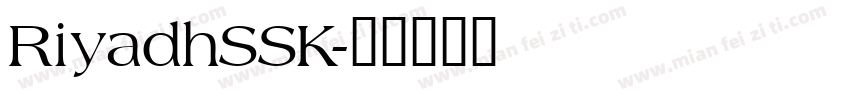 RiyadhSSK字体转换