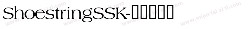 ShoestringSSK字体转换