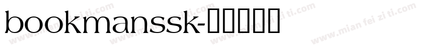 bookmanssk字体转换