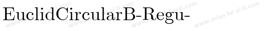 EuclidCircularB-Regu字体转换