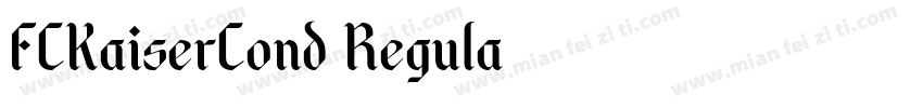 FCKaiserCond-Regula字体转换