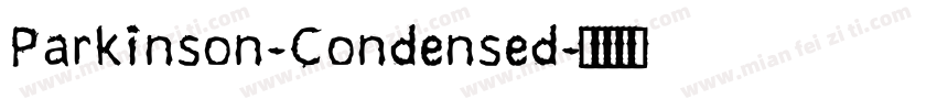 Parkinson-Condensed字体转换