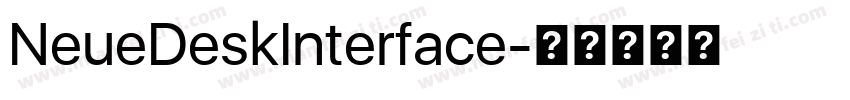 NeueDeskInterface字体转换