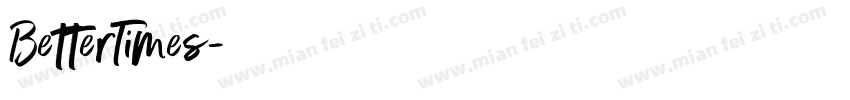 BetterTimes字体转换