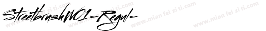 StreetbrushW01-Regul字体转换