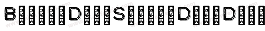 BivoacDarkShadowDemoDarkShadow-BWL4x字体转换