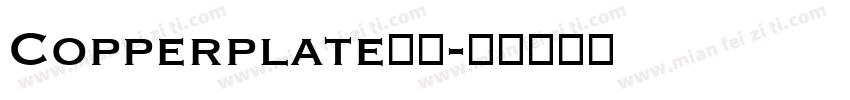 Copperplate字体字体转换
