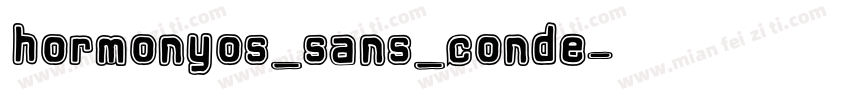 hormonyos_sans_conde字体转换