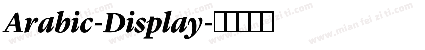Arabic-Display字体转换