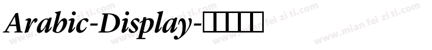 Arabic-Display字体转换