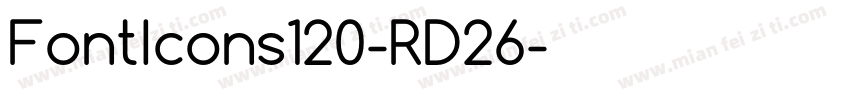 FontIcons120-RD26字体转换