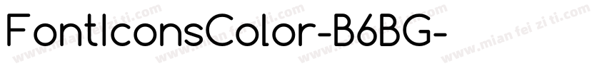 FontIconsColor-B6BG字体转换