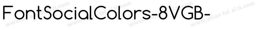 FontSocialColors-8VGB字体转换