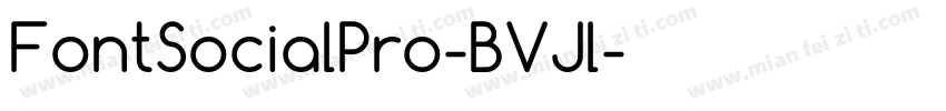 FontSocialPro-BVJl字体转换