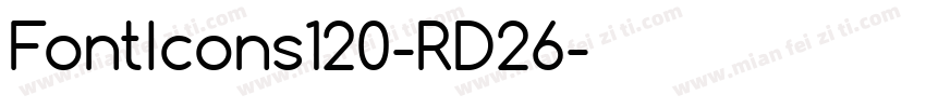 FontIcons120-RD26字体转换