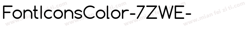 FontIconsColor-7ZWE字体转换