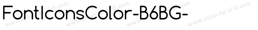 FontIconsColor-B6BG字体转换
