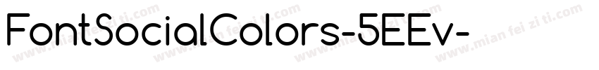 FontSocialColors-5EEv字体转换