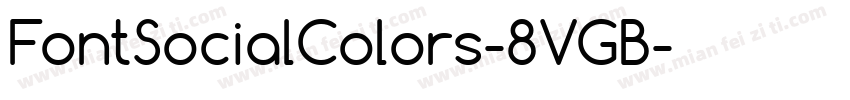FontSocialColors-8VGB字体转换