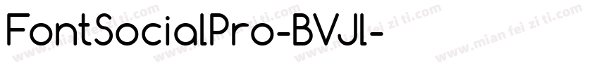 FontSocialPro-BVJl字体转换