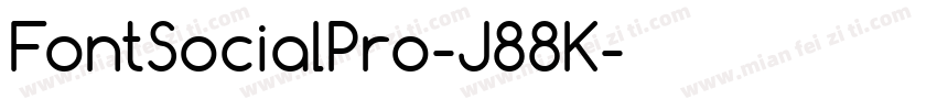 FontSocialPro-J88K字体转换