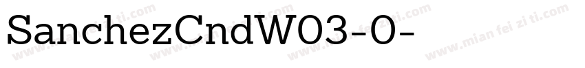 SanchezCndW03-0字体转换