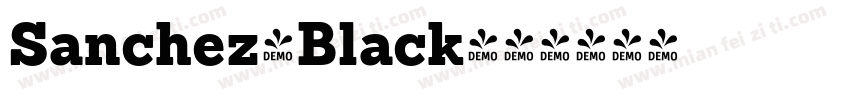 Sanchez-Black字体转换