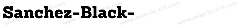 Sanchez-Black字体转换