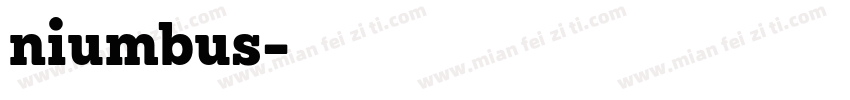 niumbus字体转换