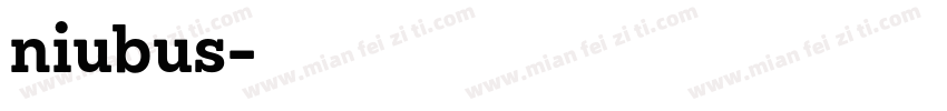 niubus字体转换