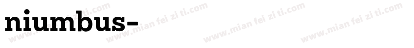 niumbus字体转换