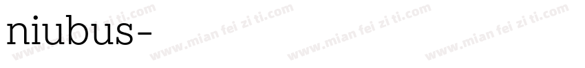 niubus字体转换