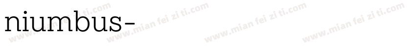 niumbus字体转换