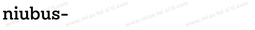 niubus字体转换