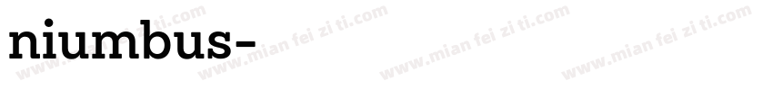 niumbus字体转换