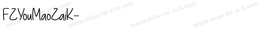 FZYouMaoZaiK字体转换